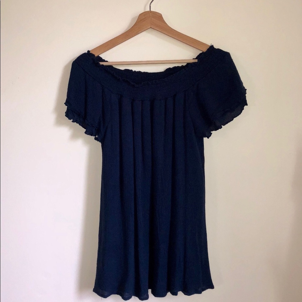 Mandie’s boho off the shoulder dress